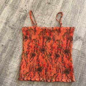 orange summer top